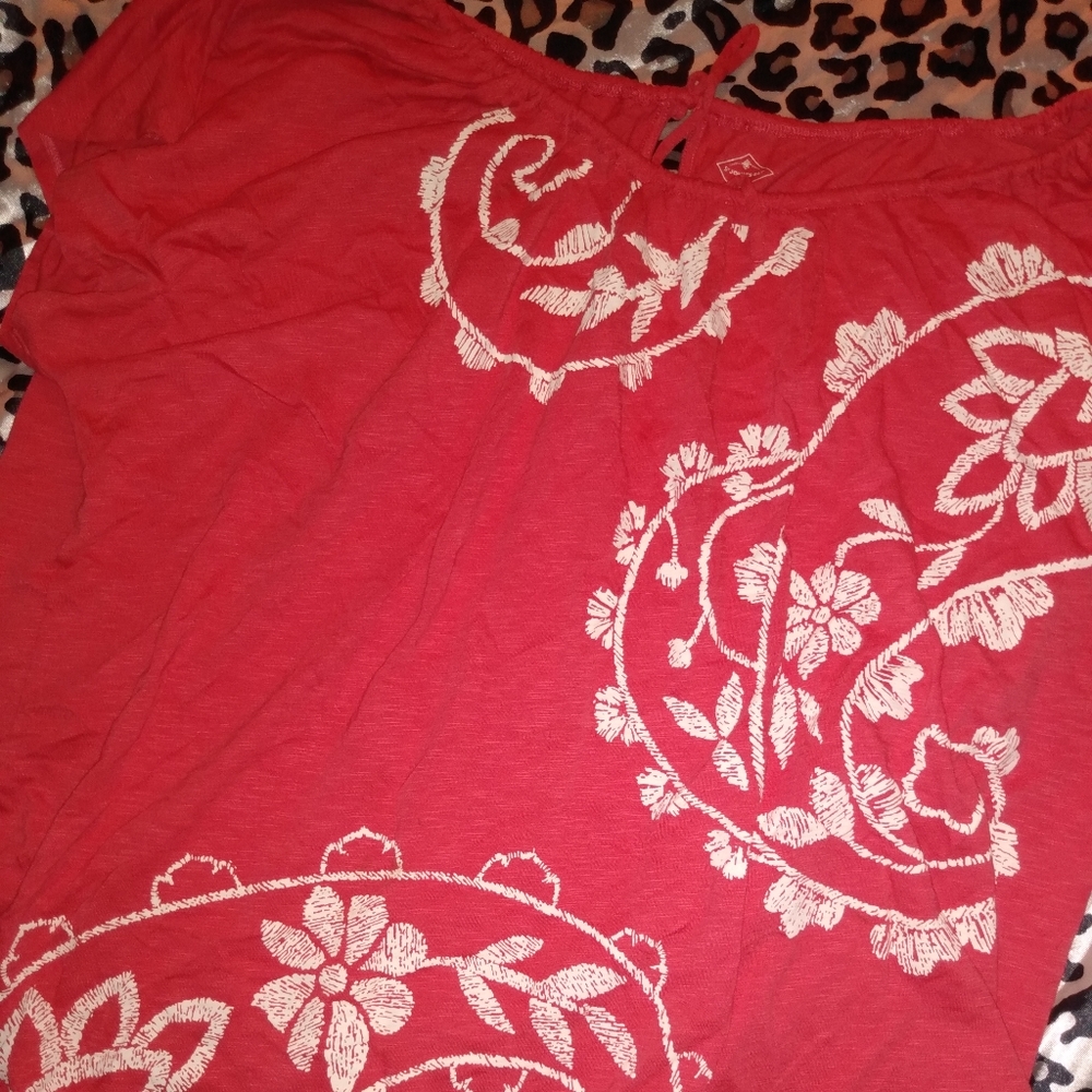 Floral Tee - Tie back